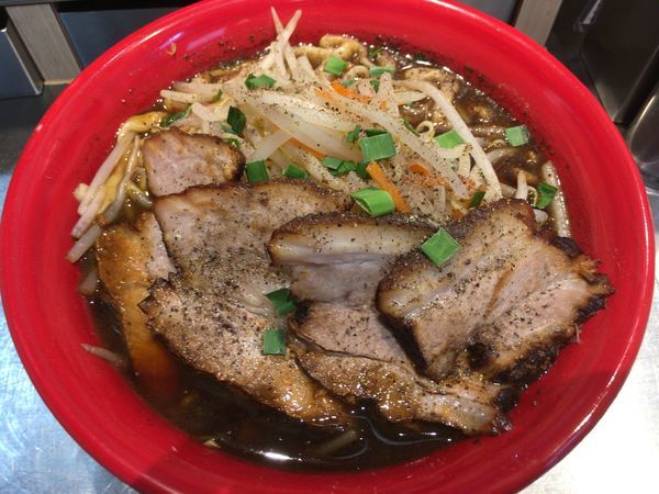 「肉BLACKらーめん」@麺創研 紅 BLACKの写真