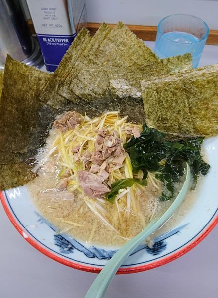 「ネギラーメン(醤油)脂多め＋のり」@ラーメンショップ 122号騎西店の写真