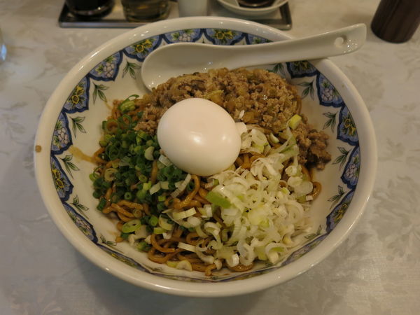 「汁なしスーラータンメン:960円」@中国ラーメン 揚州商人 新橋店の写真