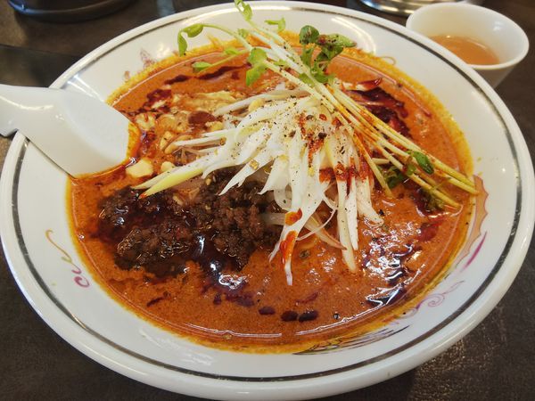 「【限定？】旨辛担々麺　※辛シビ増し：無料」@ハルピンラーメン 松本並柳店の写真