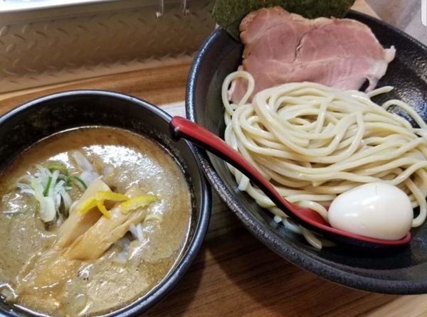 「つけ麺¥800+味玉¥100+特製辛味¥50」@麺屋きころく 練馬氷川台店の写真