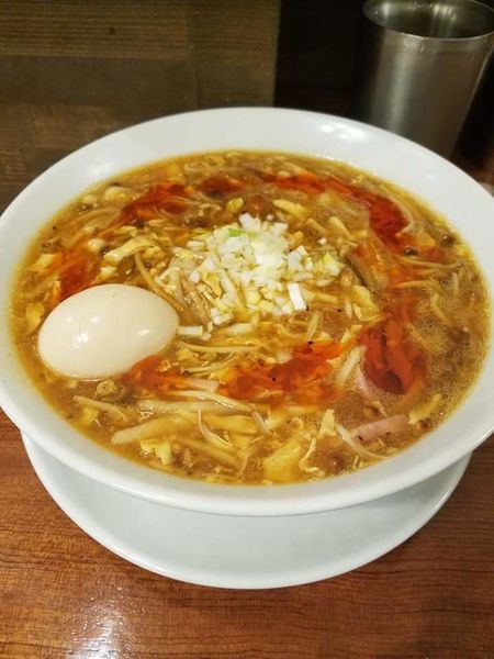 「酸辣湯麺¥1000+味玉¥120」@SHIBIRE NOODLES 蝋燭屋の写真