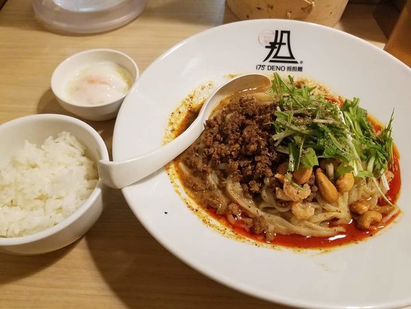 「汁なし担担麺シビれる(200g)¥850+温泉玉子¥100」@175°DENO担担麺 GINZaの写真