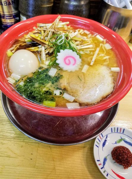 「机上のネギ味噌中華¥850+味玉¥100」@我的中華そば 机上の空論。の写真