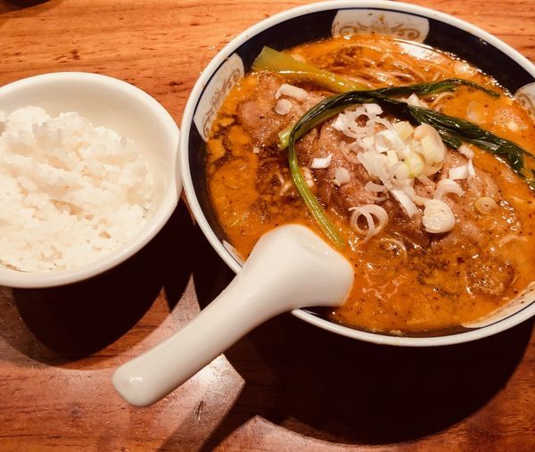 「ぱいこうだんだん（固・ネギ多￥1000）」@支那麺 はしご 銀座本店の写真