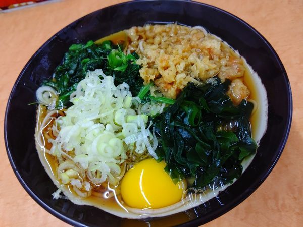 「朝得そば(並盛)350円」@そば・うどん 八起家 西口店の写真
