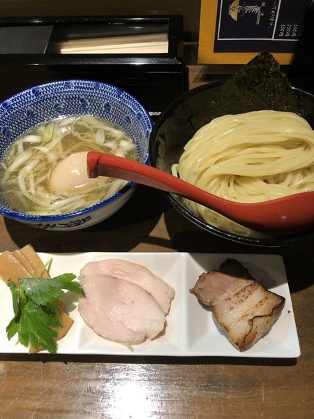 「味玉塩つけ麺中盛¥900」@麺屋 食べいろの写真