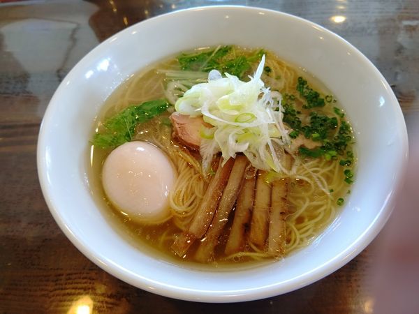 「鶏清湯塩らあめん(並盛・110g)730円」@なかじゅう亭 高崎上豊岡店の写真