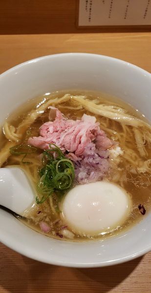「味玉らぁ麺 900円+金目鯛茶漬け 200円」@らぁ麺 鳳仙花の写真