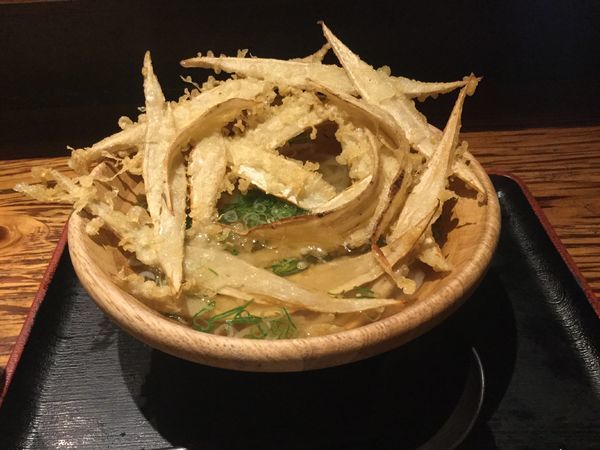 「ごぼう天(¥480)」@大地のうどん 博多駅ちかてんの写真