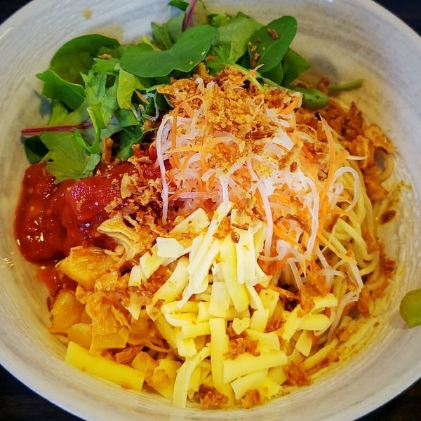 「【限定】まぜそば（カレー味）９００円」@KENJUキッチンの写真