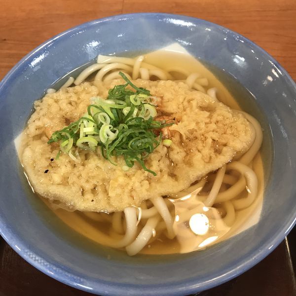 「天ぷら（￥340）」@若菜そば 阪急茶屋町口店の写真