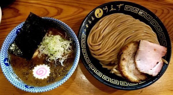 「つけ味玉(並)＋チャーシューご飯」@中華蕎麦うゑずの写真