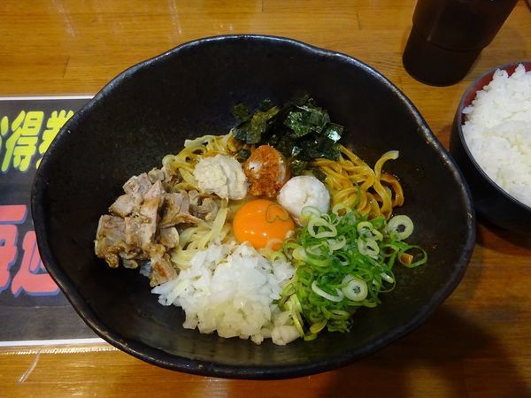 「カレーまぜそば」@まぜそば専門店 仁の写真