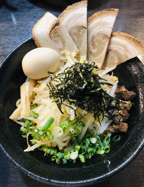 「全部のせ 油そば(大)1200円」@まぜそば鶴也の写真