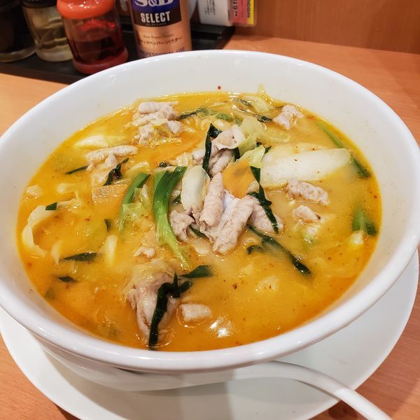 「モツ野菜ラーメン(¥620)」@日高屋 京急久里浜駅東口店の写真