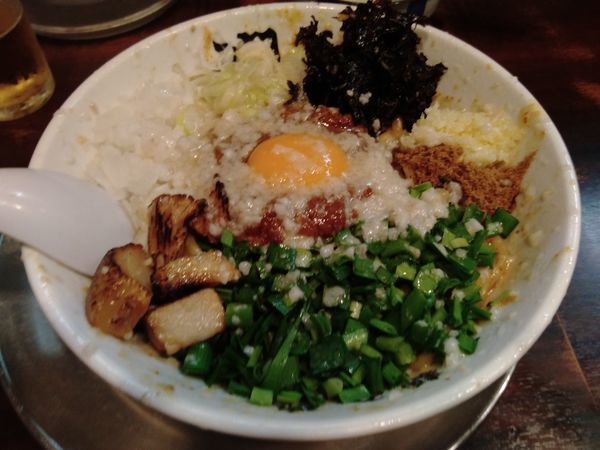 「台湾まぜそば中油(950円)」@らーめん潤 亀戸店の写真