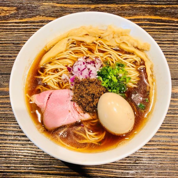 「限定 のどぐろSOBA +味玉」@中華そば 向日葵の写真