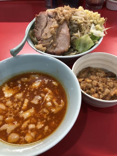 「辛つけめん¥850＋ブタ入アブラ¥70」@ラーメン すくえ屋の写真