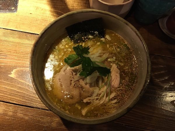 「鴨の濃い出汁そば」@神田とりそば なな蓮の写真