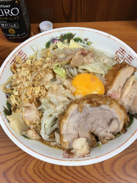 「汁なし ネギ ニンニク アブラ カラメ」@ラーメン二郎 亀戸店の写真