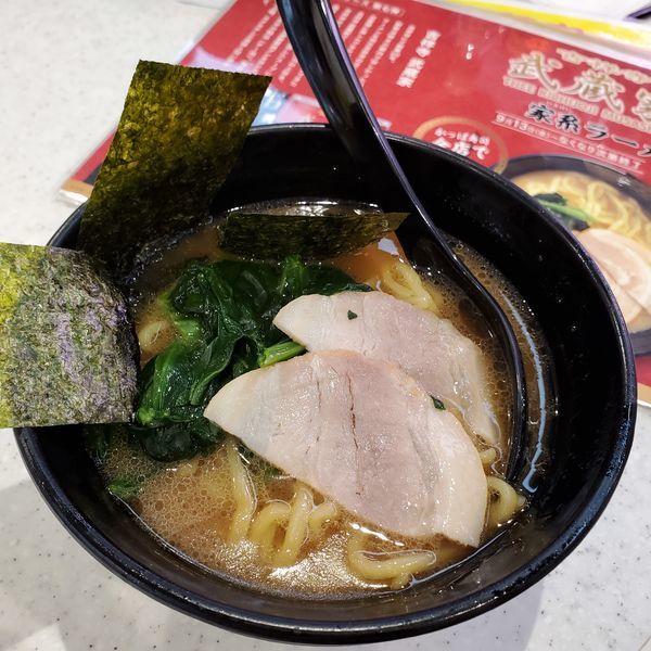 「吉祥寺武蔵屋監修家系ラーメン(¥390)」@かっぱ寿司 三浦店の写真