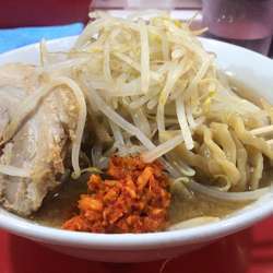 ラーメン普通（麺少なめ、ショウガ）