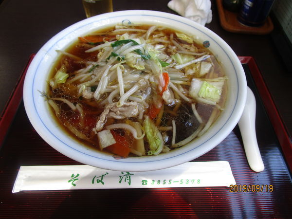 「もやしそば」@そば清の写真