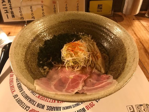 「【水曜限定】牡蠣醤油とあおさ海苔のらーめん」@創作らーめん style林の写真