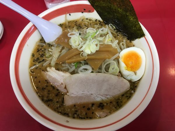 「味噌ラーメン＋餃子」@えのけんラーメンの写真