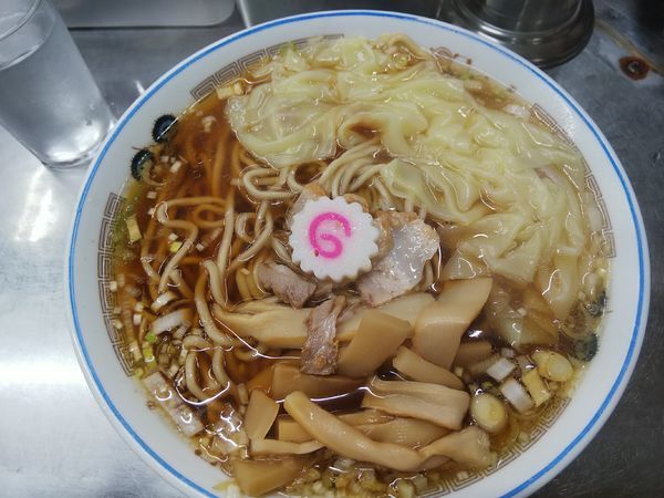 「ワンタン麺 大盛（￥650+50）」@中華そば みたかの写真