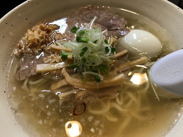 「ふつう+玉子」@肉マースソバ・マサミの写真