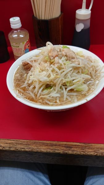 「大ラーメン ニンニク 油マシ」@ラーメン二郎 京急川崎店の写真