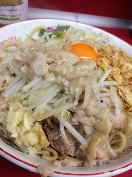 「小ラーメン汁なし」@ラーメン二郎 湘南藤沢店の写真