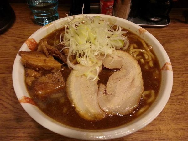 「濃厚煮干しそば 大盛 +へた肉」@麺処 慶の写真