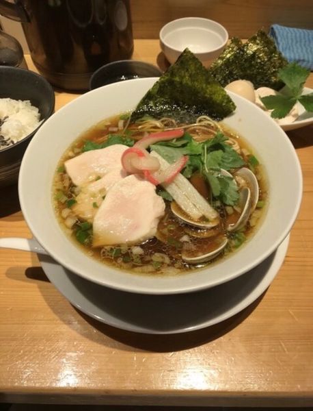 「特製蛤SOBA」@Ginza Noodles むぎとオリーブの写真