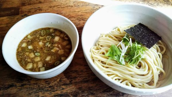 「濃い出汁つけそば」@日本橋 製麺庵 なな蓮の写真