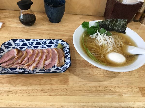 「鴨そば  味玉  追い玉」@中華そば You Leeの写真