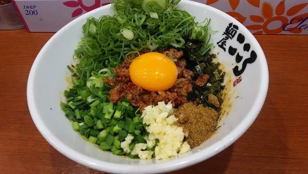 「シビ辛台湾混ぜそば　+　九条ネギ」@麺屋こころ 六角橋店の写真