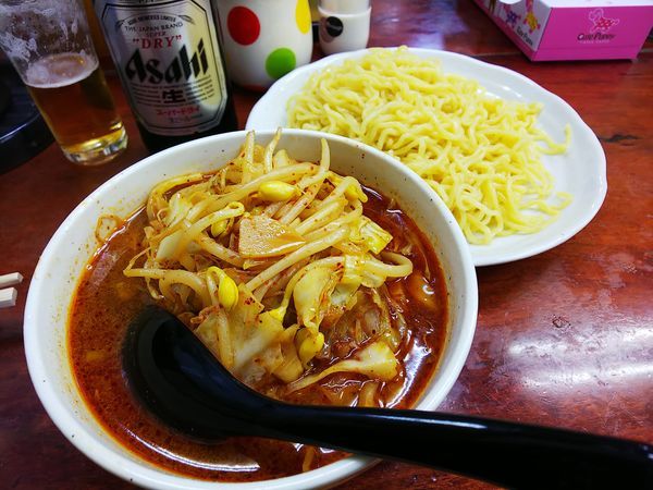 「つけめん辛唐」@まぐろラーメン 大門の写真