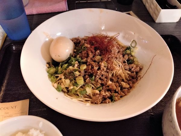 「汁なし坦々麺（限定）」@麺匠えにしの写真