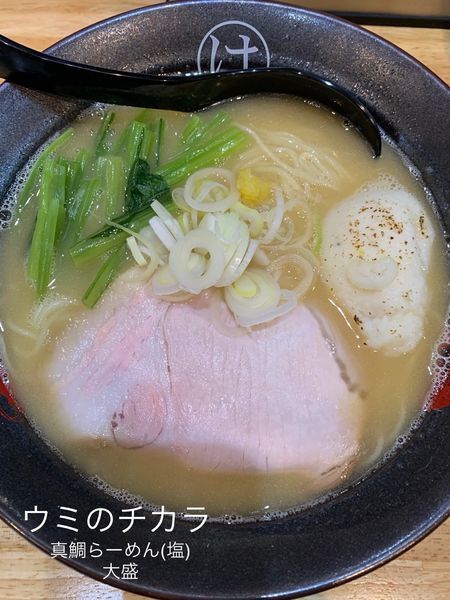 「真鯛らーめん(塩)大盛」@ウミのチカラの写真