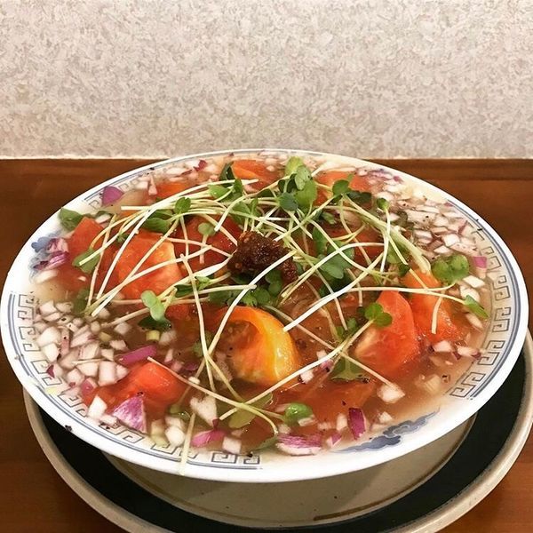 「冷たいトマト麺」@煮干し中華そば ぶっとび亭の写真