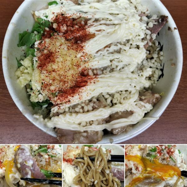 「冷やしまぜそば＋豚(ニンニク/脂/一味)＝950円」@麺や 希 御徒町店の写真