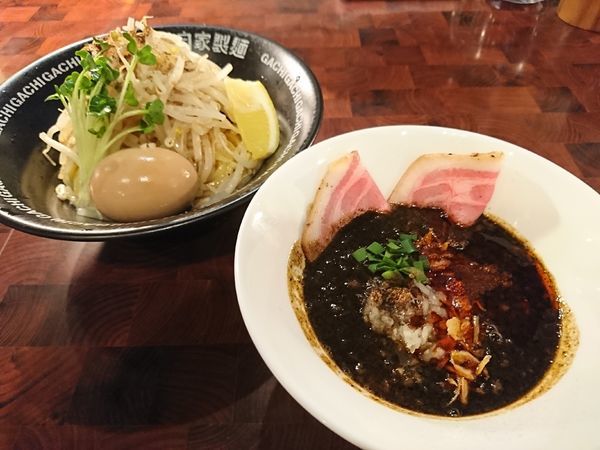 「鬼笊ノーマル+味玉(1000円)」@二丁目 つけめん GACHIの写真