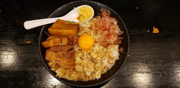 「混ぜそば　肉増し　背油　ニンニク」@麺屋 ちょこざいの写真