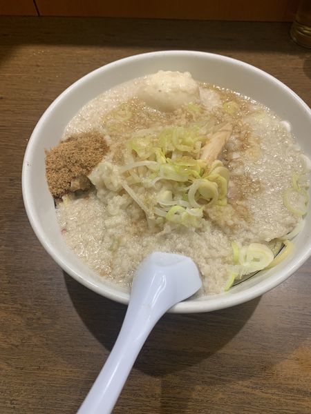 「背脂まぜそば」@らーめん弁慶 門前仲町店の写真