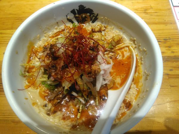 「（30食限定）冷やし鴨担々麺フォアグラ辣油かけ¥1000」@満鶏軒の写真