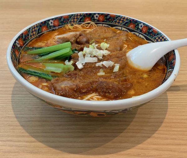 「排骨担々麺（大辛・バリカタ￥1080）」@寿限無担々麺 上野店の写真