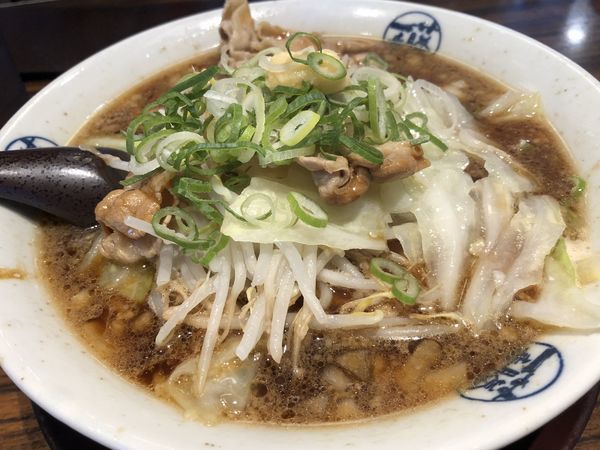 「たっぷり野菜しょうがらーめん　￥７５０」@藤一番 十一屋店の写真